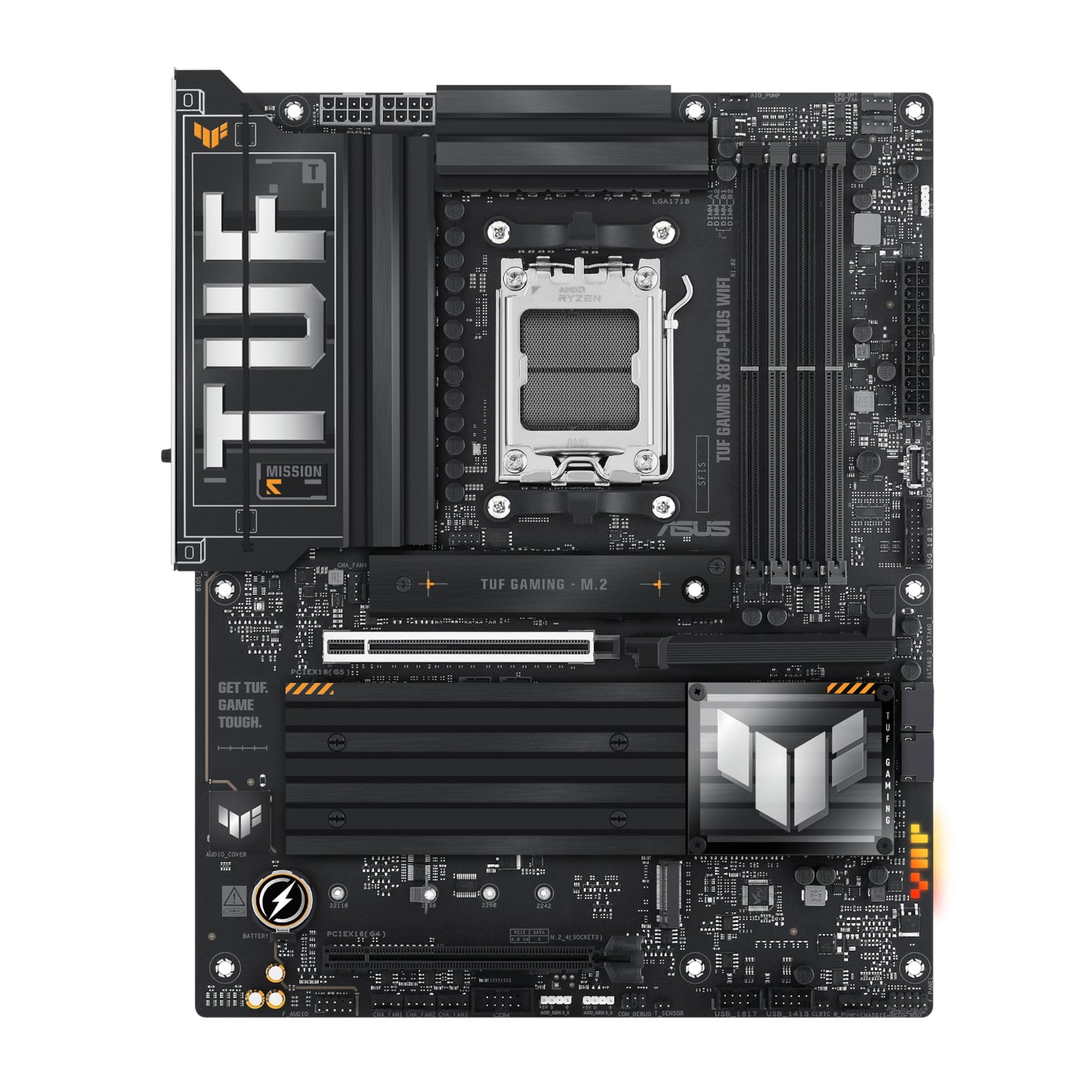ASUS TUF Gaming X870-PLUS WIFI AMD AM5 ATX Gaming Motherboard - alternate product view 2