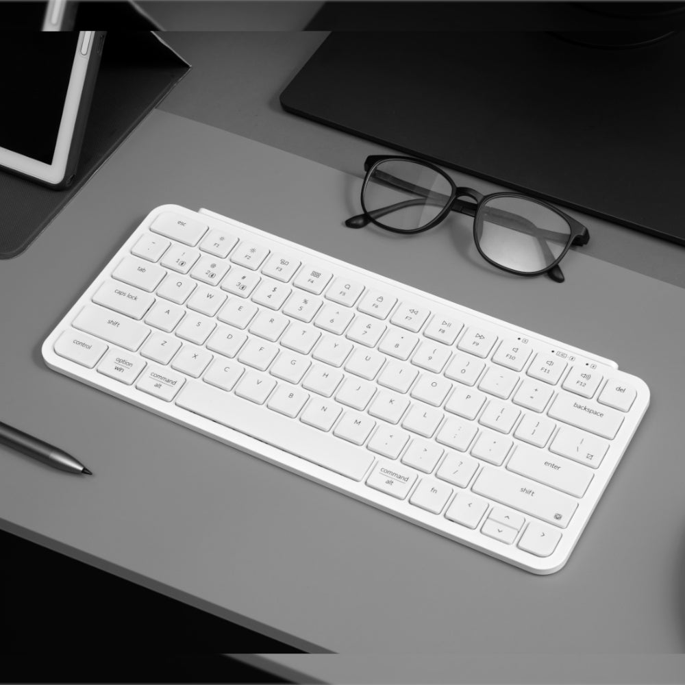 Keychron B1 Pro Ultra-Slim 75% Wireless Keyboard - Ivory White - alternate product view 4