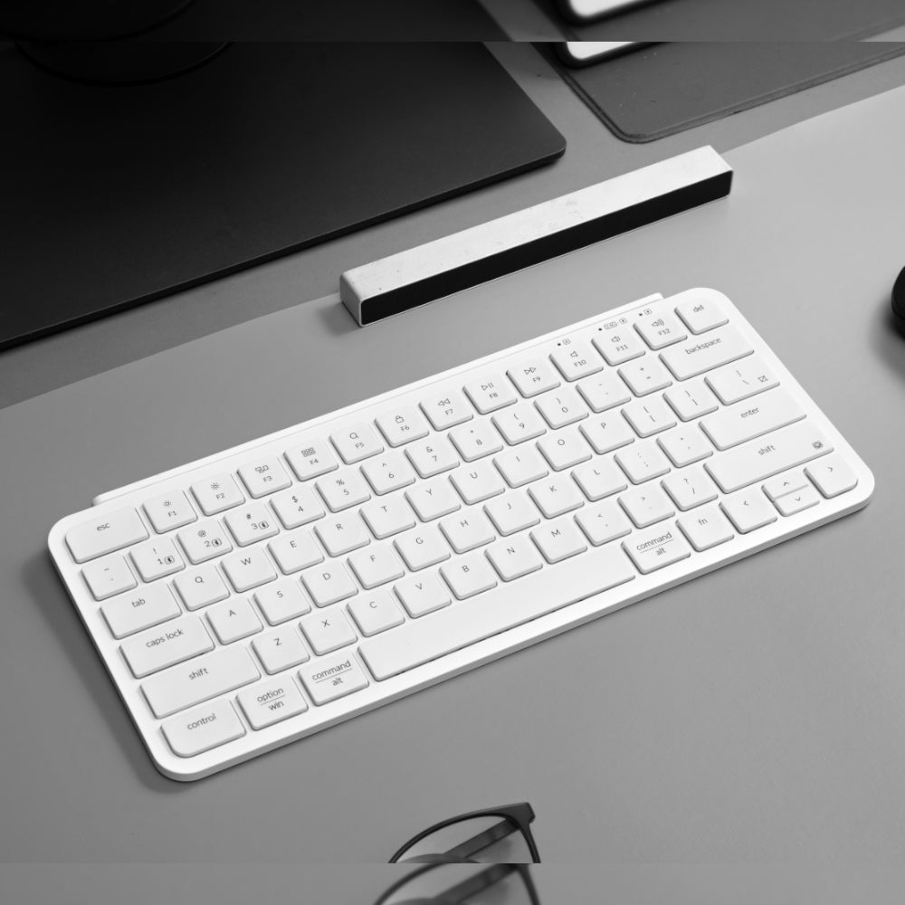 Keychron B1 Pro Ultra-Slim 75% Wireless Keyboard - Ivory White - alternate product view 5