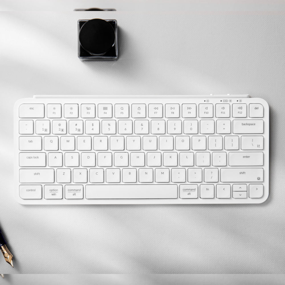 Keychron B1 Pro Ultra-Slim 75% Wireless Keyboard - Ivory White - alternate product view 6
