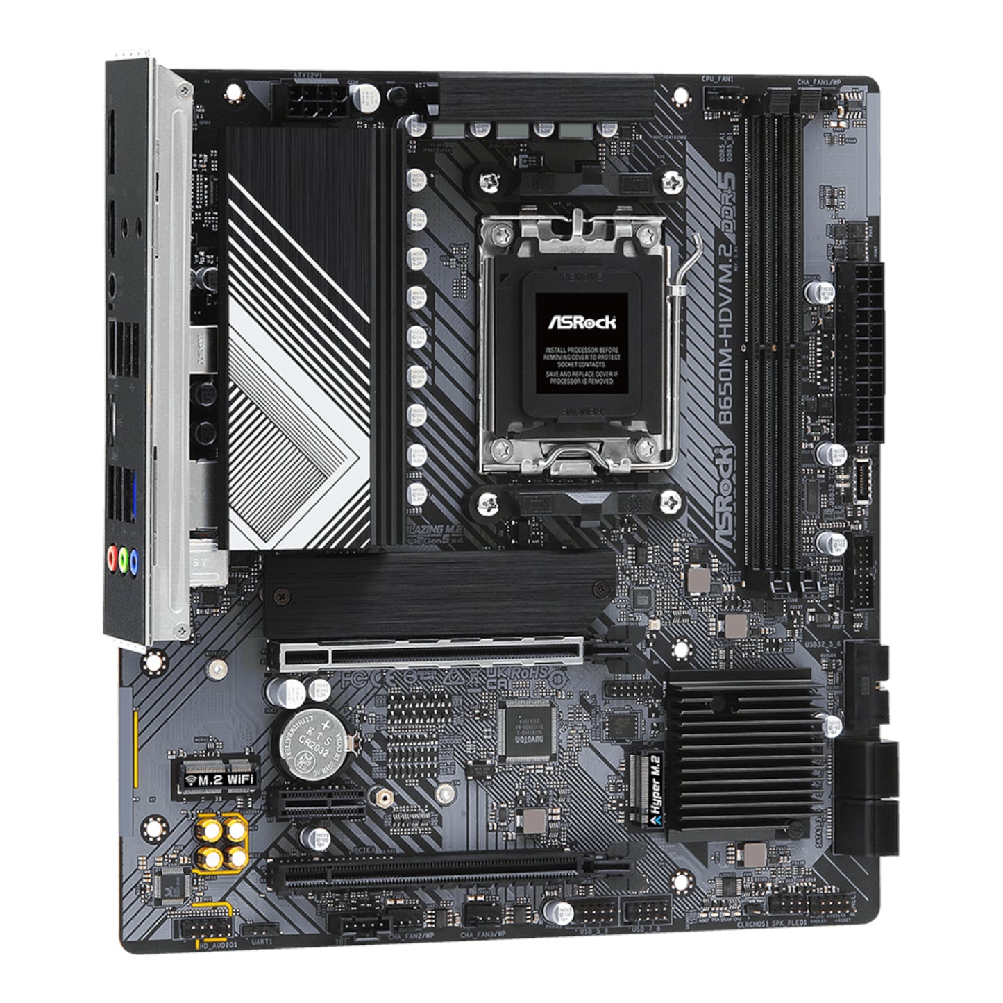 ASRock B650M-HDV/M.2 AM5 Micro-ATX Motherboard - alternate product view 4
