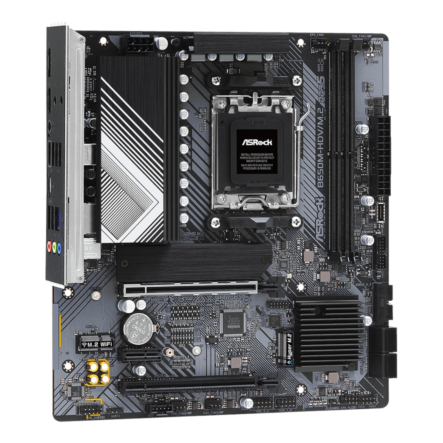 ASRock B650M-HDV/M.2 AM5 Micro-ATX Motherboard - alternate product view 4