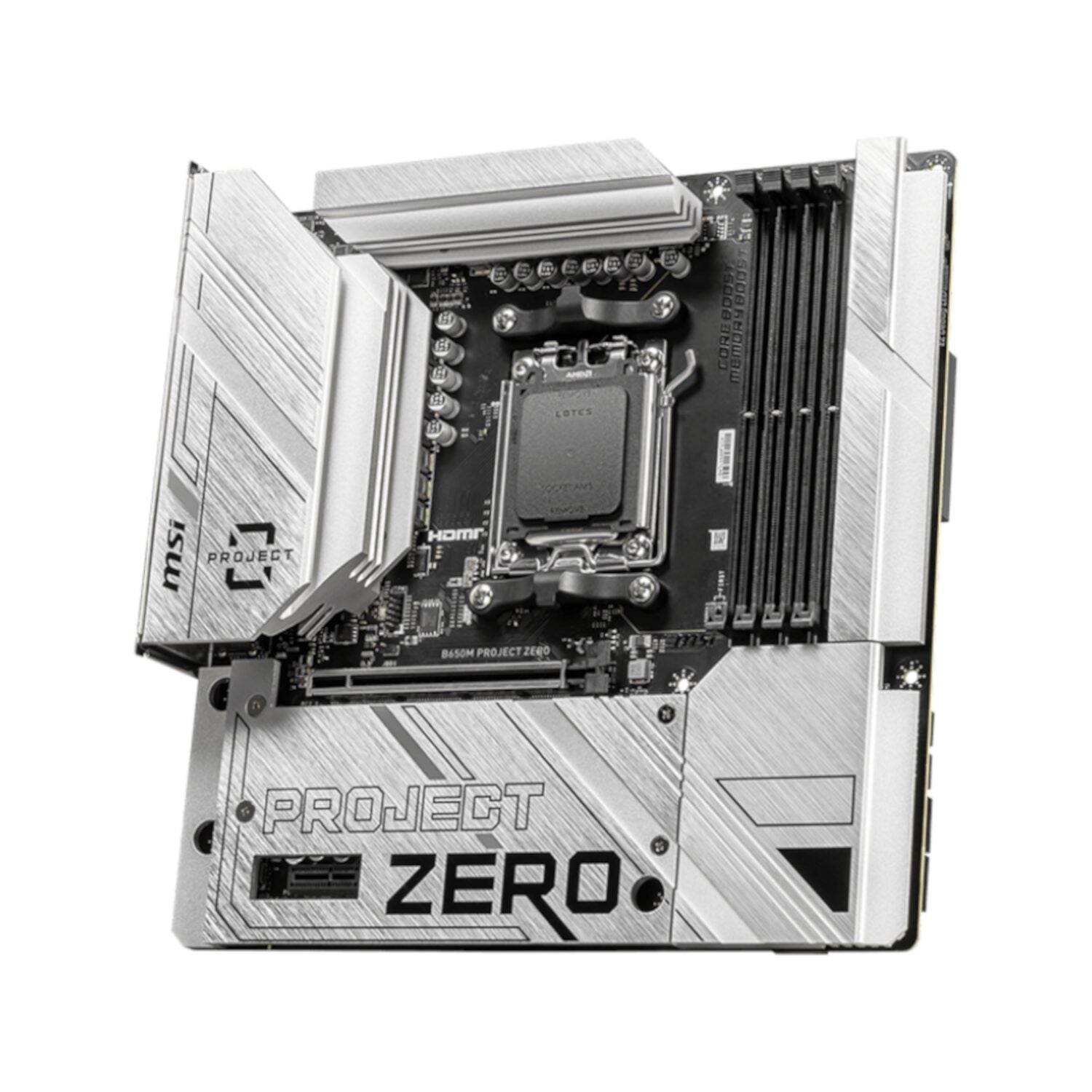 MSI B650M PROJECT ZERO MotherBoard - alternate product view 4