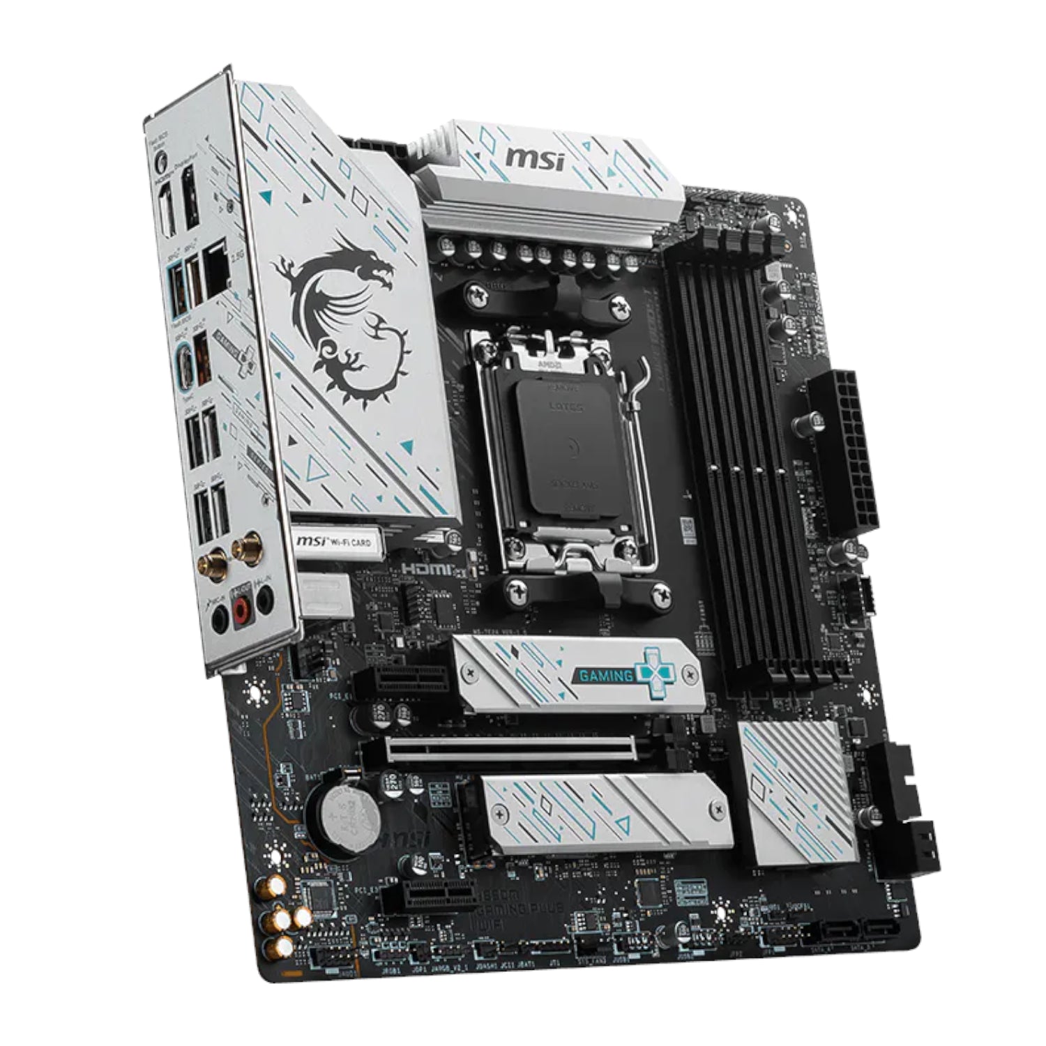 MSI B650M Gaming Plus WiFi AM5 M-ATX Gaming Motherboard - alternate product view 3