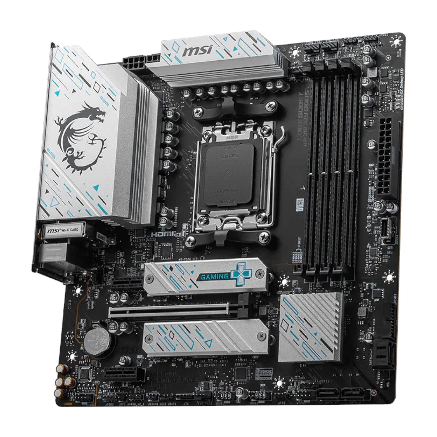 MSI B650M Gaming Plus WiFi AM5 M-ATX Gaming Motherboard - alternate product view 4