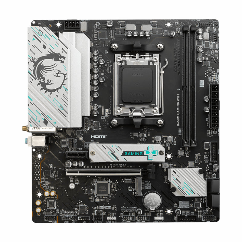 MSI B650M GAMING WIFI AMD AM5 mATX Gaming Motherboard - alternate product view 2