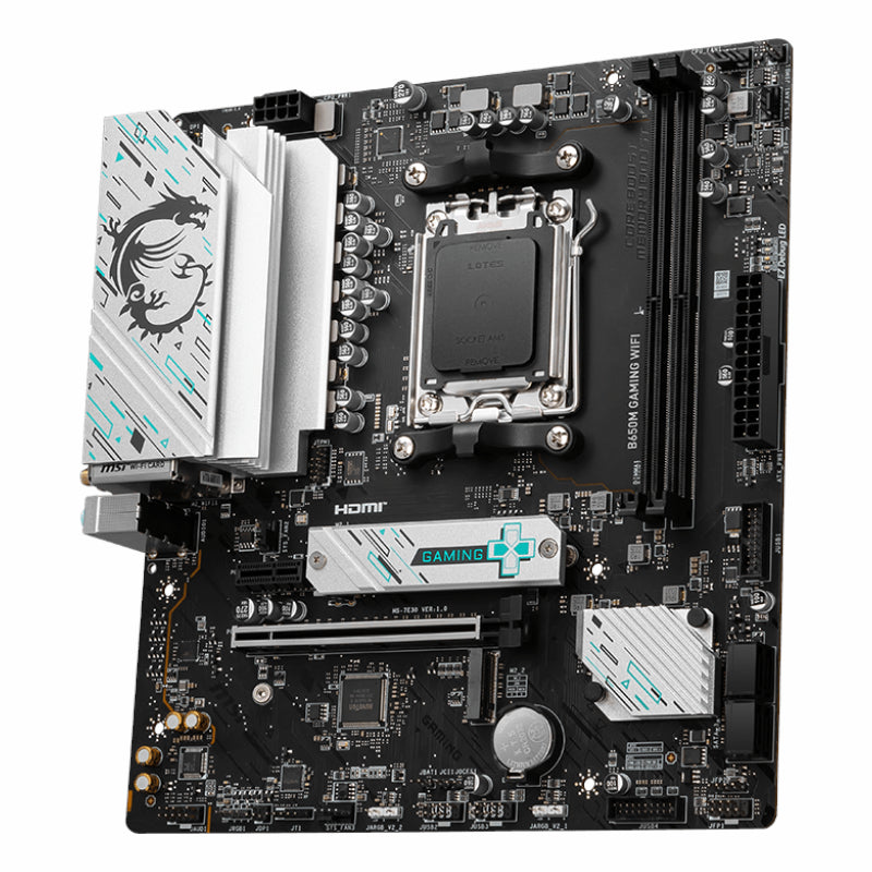 MSI B650M GAMING WIFI AMD AM5 mATX Gaming Motherboard - alternate product view 3