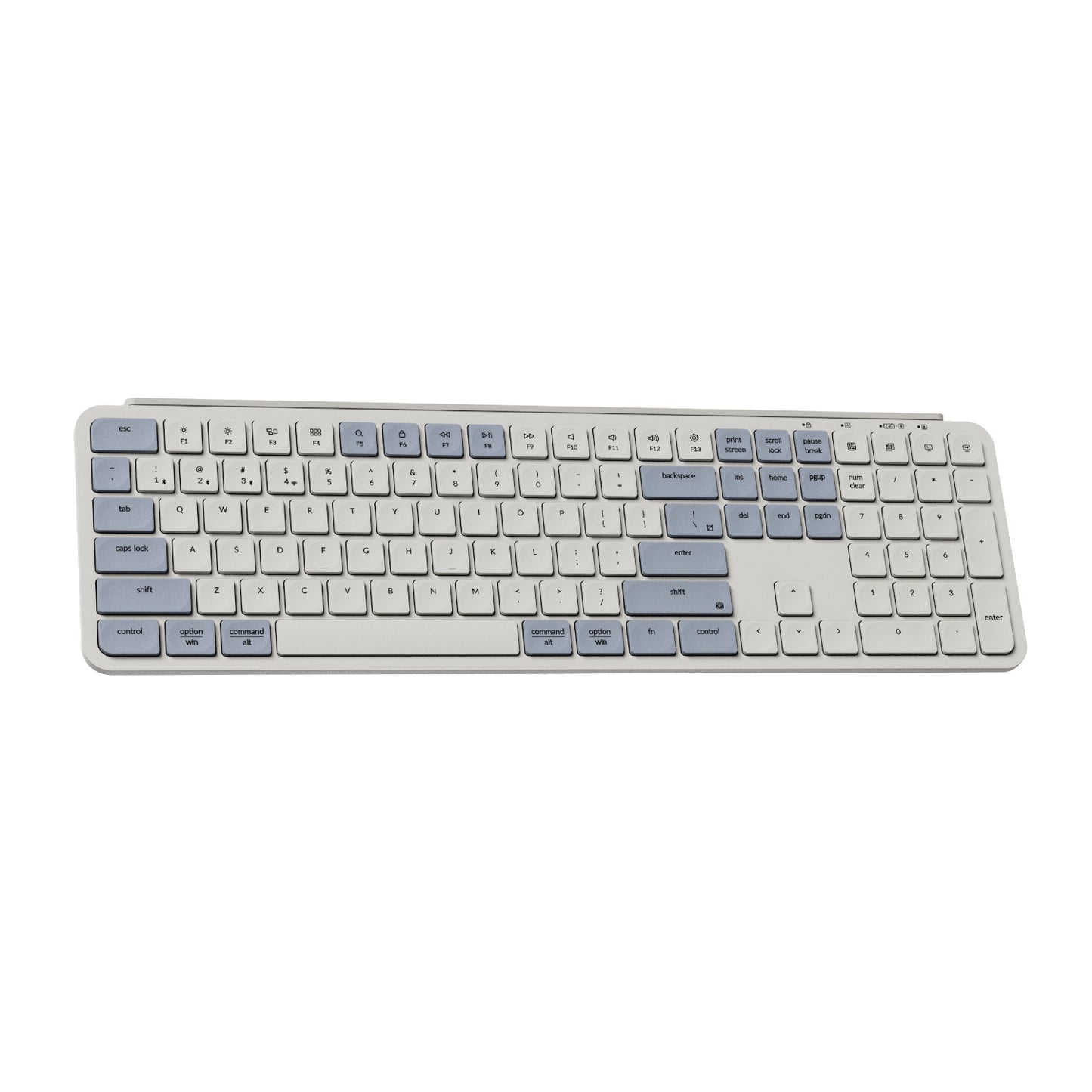 Keychron B6 Pro Ultra-Slim 100% Wireless Keyboard - Retro Blue - alternate product view 2