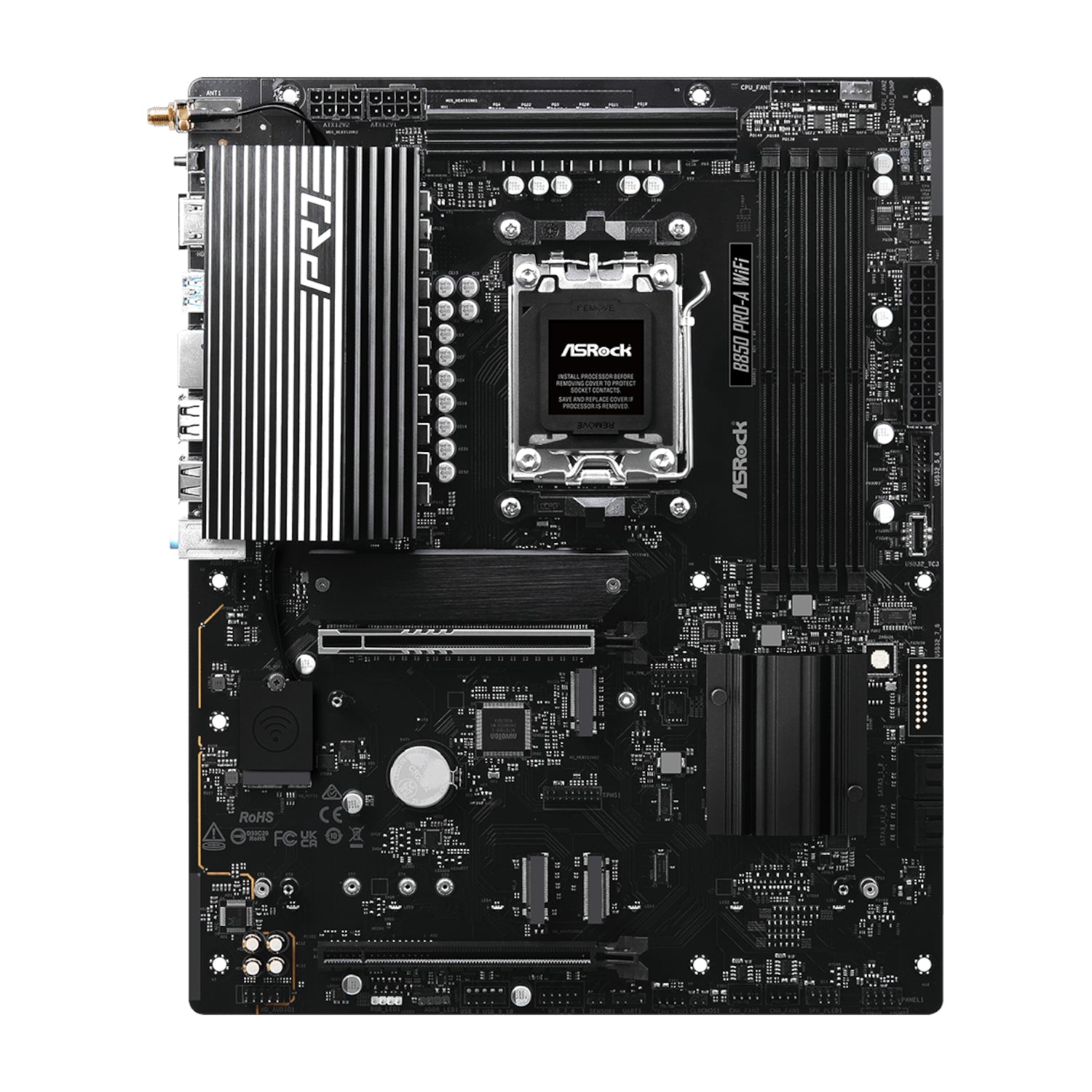 ASRock B850 Pro-A Wi-Fi AM5 ATX Motherboard - alternate product view 2
