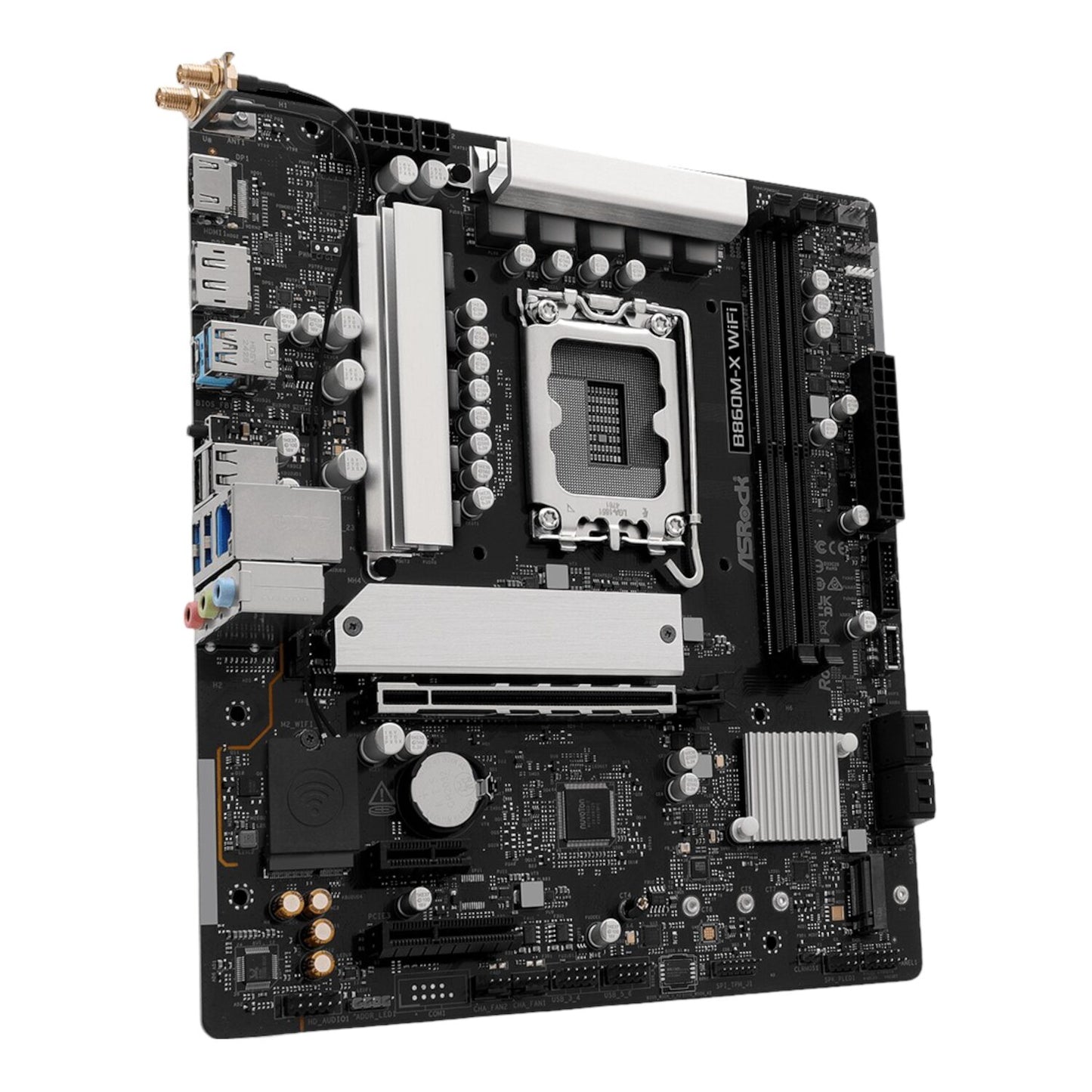 ASRock B860M-X Micro ATX DDR5 Motherboard (PCIe 5 and Wi-Fi 6E) - alternate product view 4