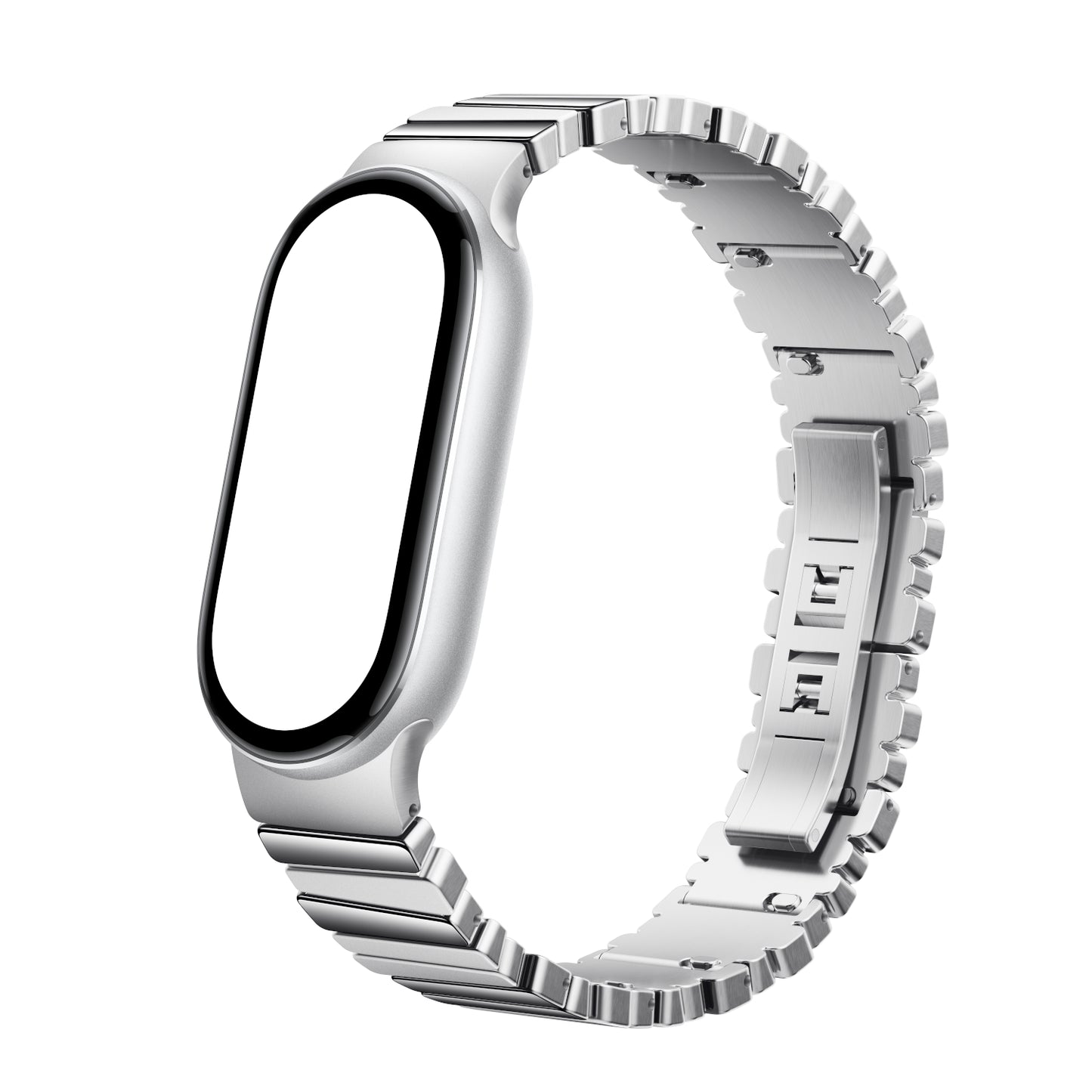 Xiaomi Smart Band 10 Asymmetrical Metal Strap – Silver - alternate product view 2