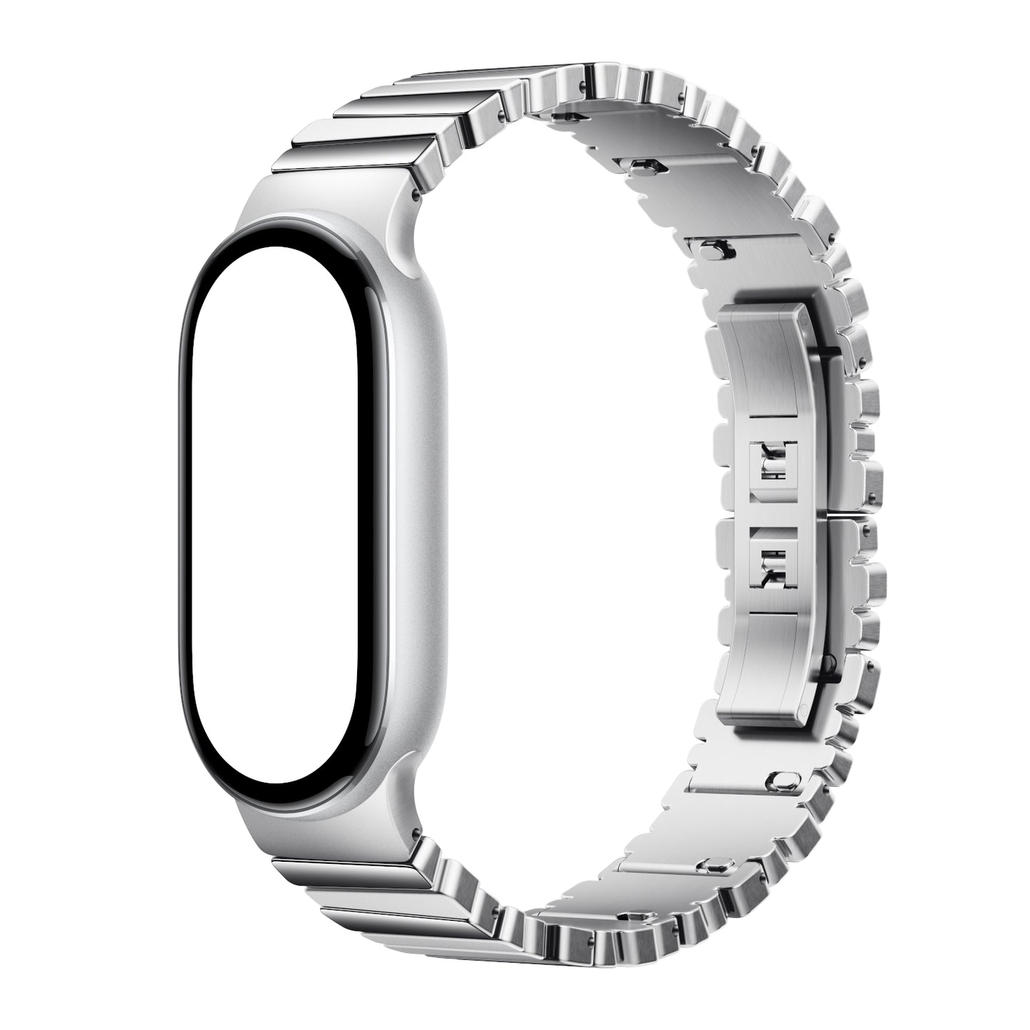Xiaomi Smart Band 10 Asymmetrical Metal Strap – Silver - alternate product view 3