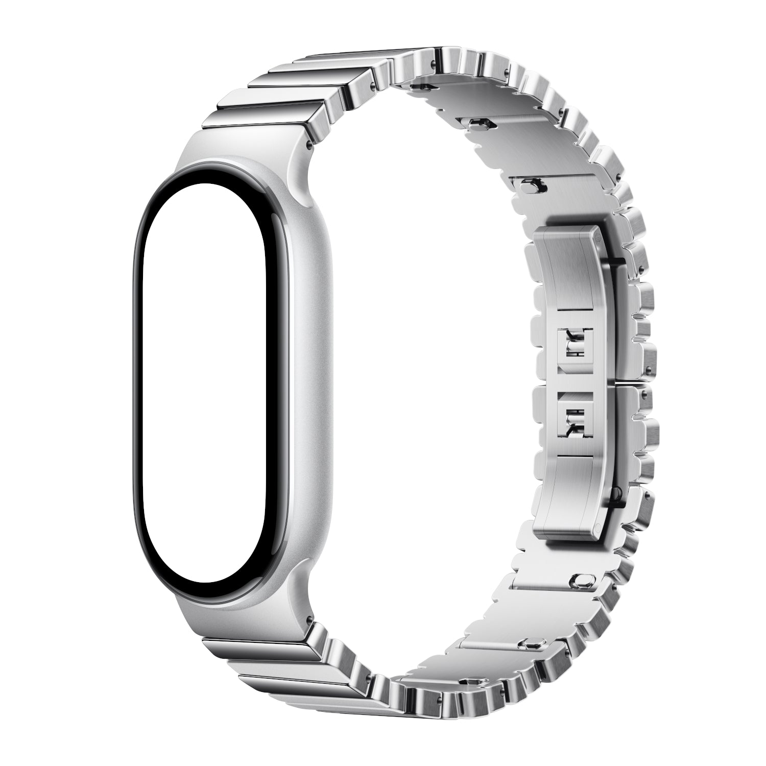 Xiaomi Smart Band 10 Asymmetrical Metal Strap – Silver - alternate product view 3