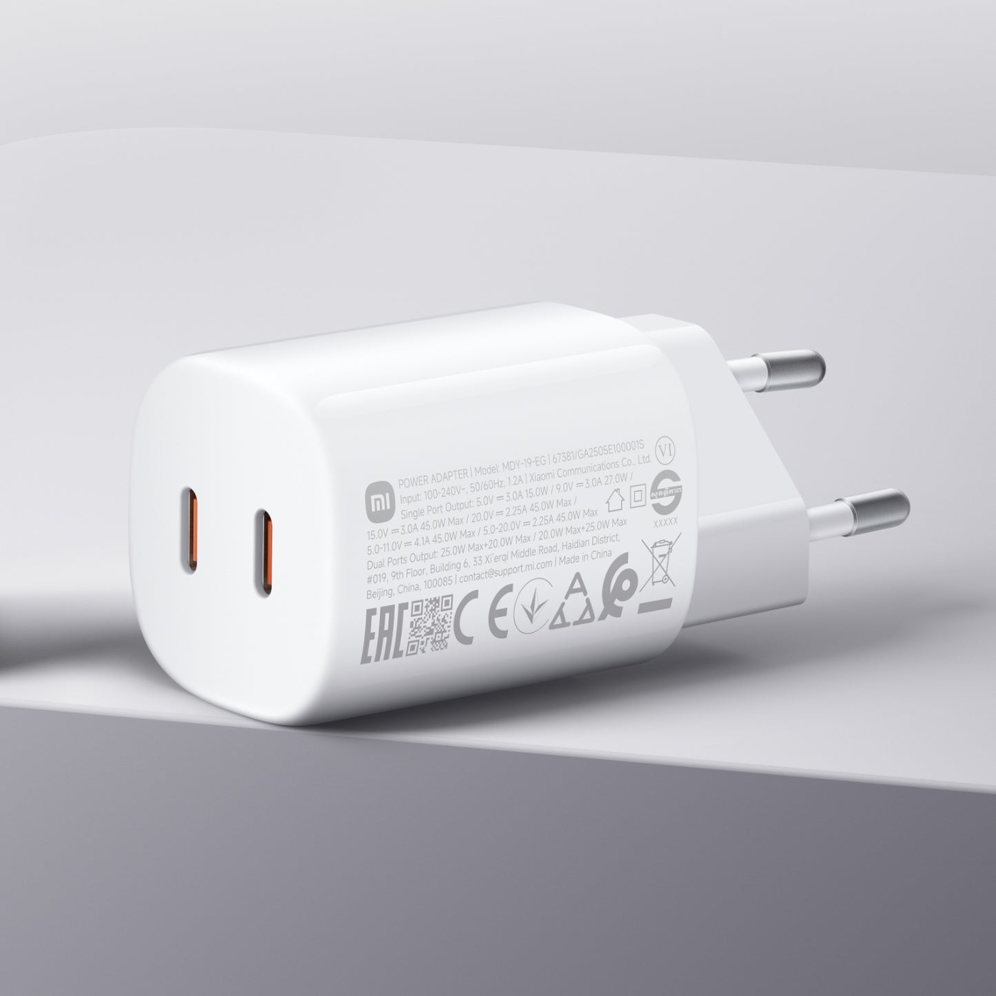 Xiaomi 45W Nano Turbo Power Adapter (2 port) - alternate product view 5