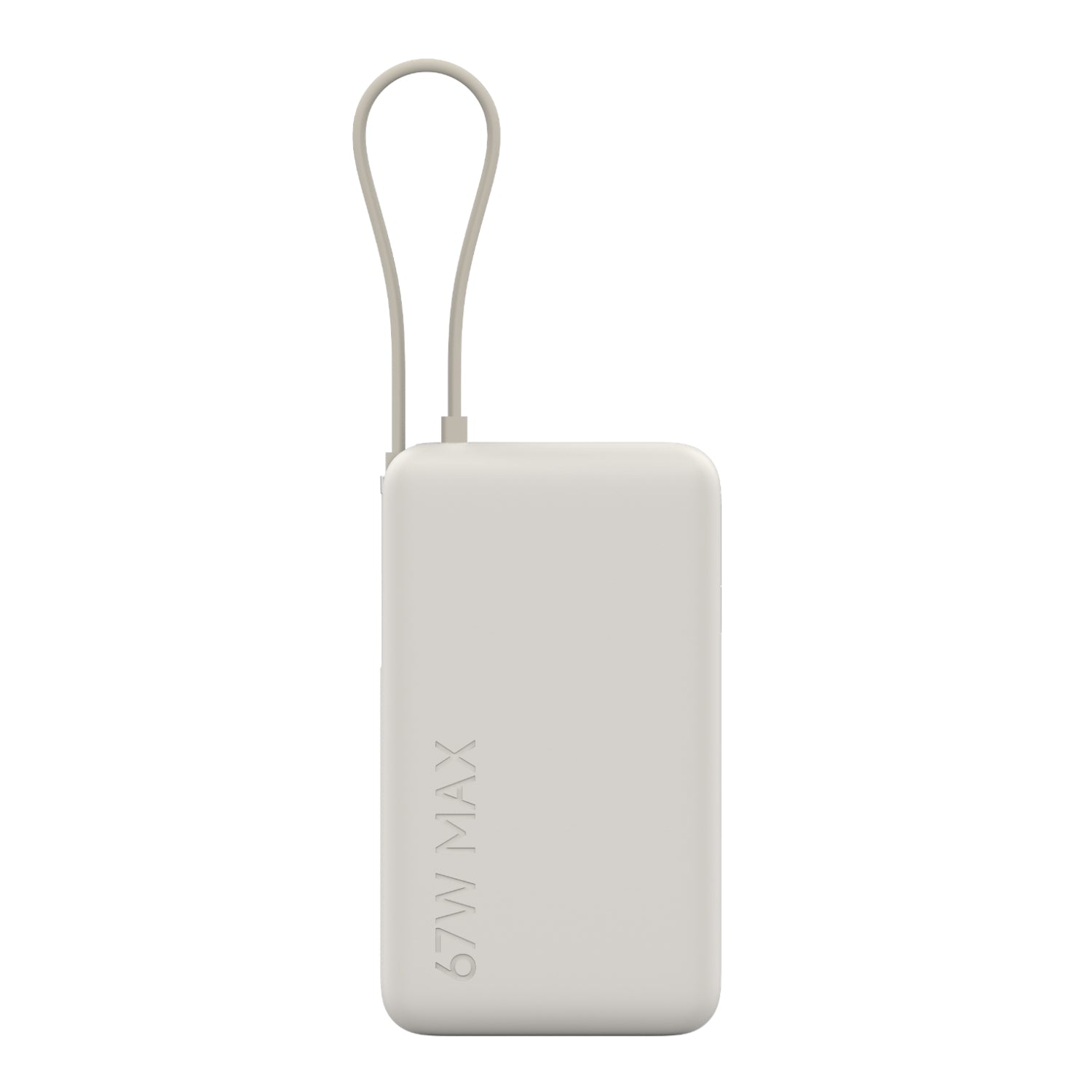Xiaomi 67W Power Bank 10000mAh (Integrated Cable) - Tan - alternate product view 2