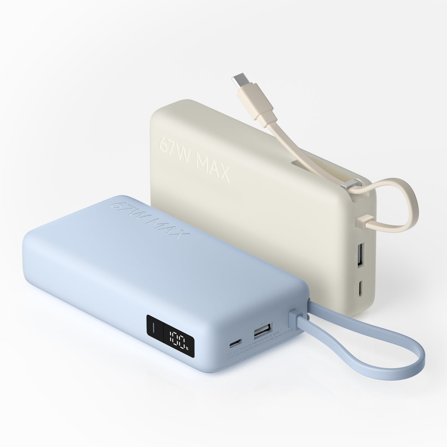 Xiaomi 67W Power Bank 20000 (Integrated Cable) - Tan - alternate product view 3
