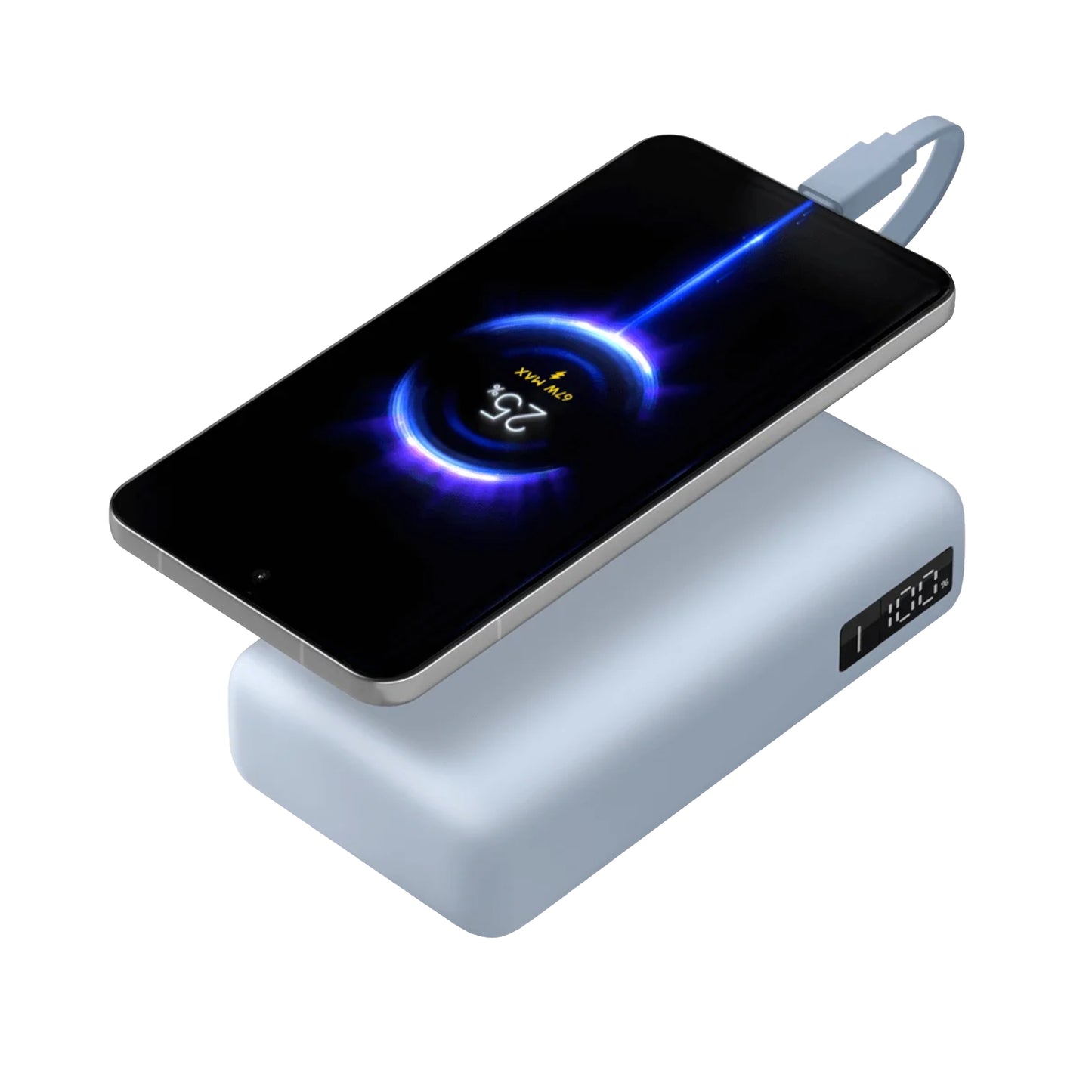 Xiaomi 67W Power Bank 20000 (Integrated Cable) - Ice Blue - alternate product view 3