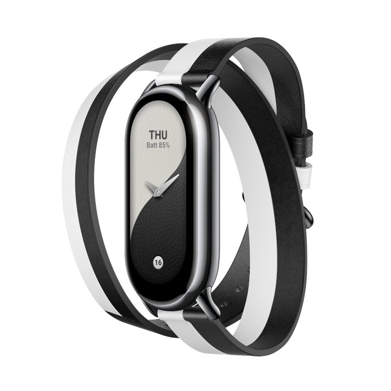 Xiaomi Smart Band 8 Double Wrap Strap - Black and white - alternate product view 2