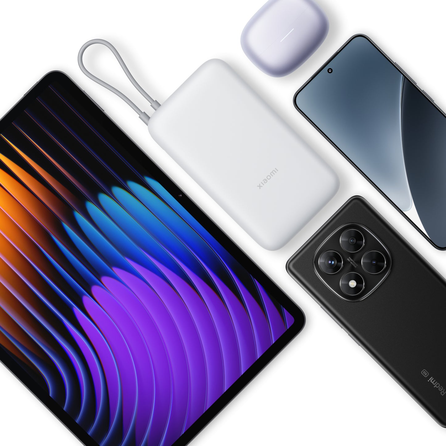 Xiaomi Power Bank 20000mAh (Integrated Cable) - Light Grey - alternate product view 6
