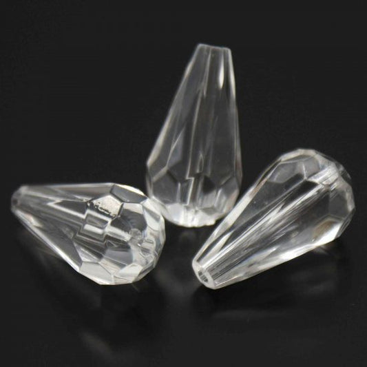 Acrylic BEAD TEAR 16x9 Mm (HOLE - 2 Mm)