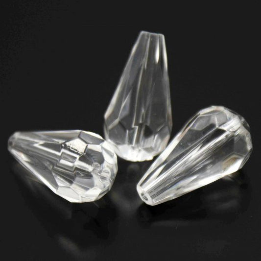 Acrylic BEAD TEAR 26x14 Mm (HOLE - 2 Mm)