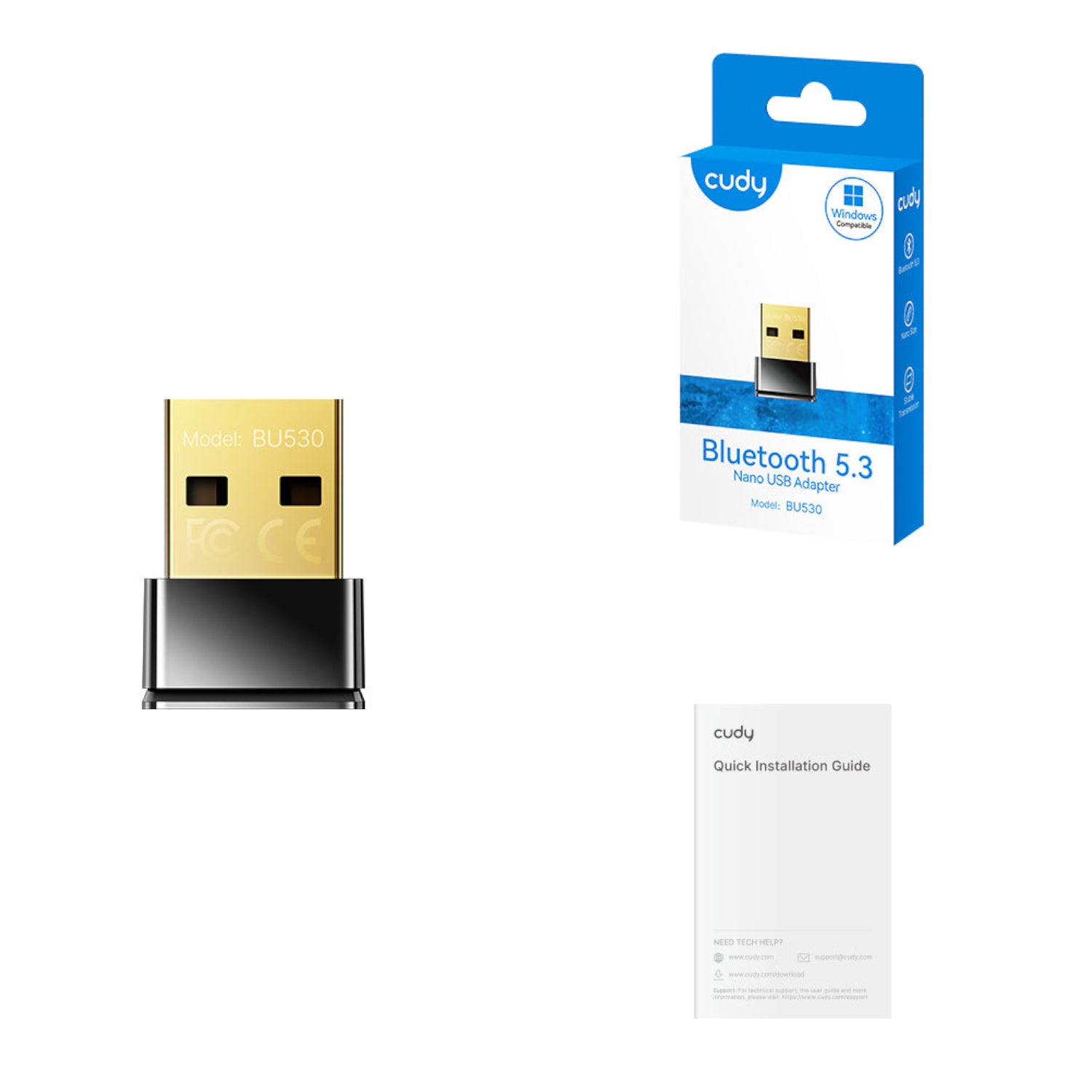 Cudy BU530 Bluetooth 5.3 Nano USB Adapter - alternate product view 3