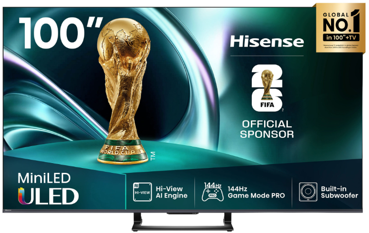 Hisense 100-inch UHD Mini-LED 165HZ VRR Gaming TV