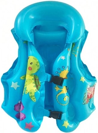 Casey Kids Medium Inflatable Swimming Vest Blue - For Kids From 3 To 5 Years Of Age