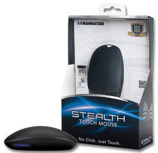 Manhattan Stealth Touch Wireless Mouse -2.4Ghz USB Nano receiver