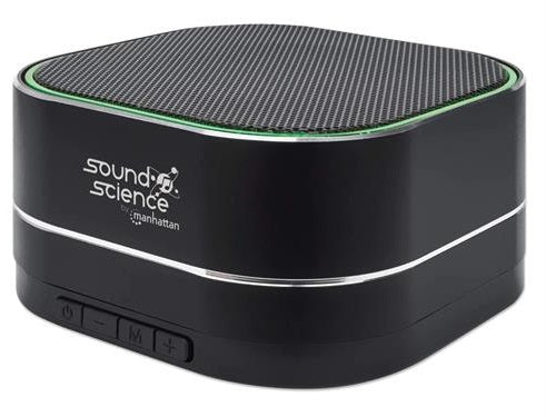Manhattan Sound Science Metallic LED Bluetooth Speaker - Bluetooth 5.0