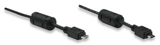 Manhattan Micro USB B male to USB Micro A male 1M -Colour: Black