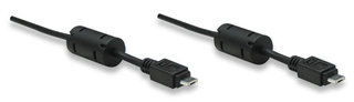Manhattan Micro USB A male to USB Micro A male 1M -Colour:Black