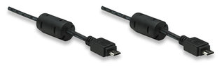 Manhattan Micro USB B male to USB Micro B male 1.8M -Colour:Black