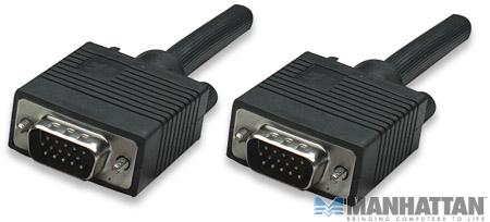 Manhattan SVGA Monitor Cable HD15M (Male) to HD15M (Male)