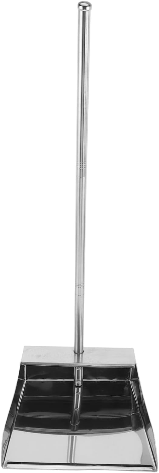 Casey Stainless Steel Long Handle Dustpan - Stainless Steel Rust-Proof