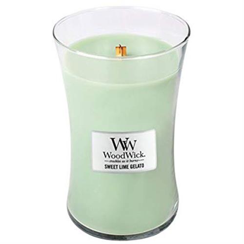 Woodwick Sweet Lime Gelato Large Jar Candle