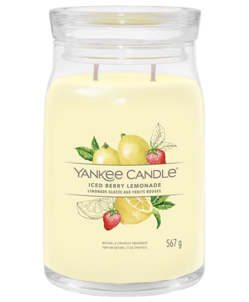 Yankee Candle Iced Berry Lemon Large Jar - Signature Collection Large Jar Candle