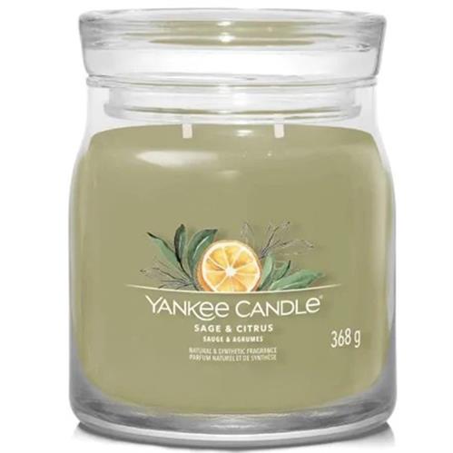 Yankee Candle Signature Collection Sage & Citrus Medium Jar - New jar design