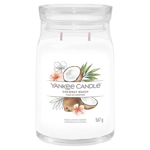 Yankee Candle Coconut Beach Large Jar - Signature Collection 2-Wick Candle