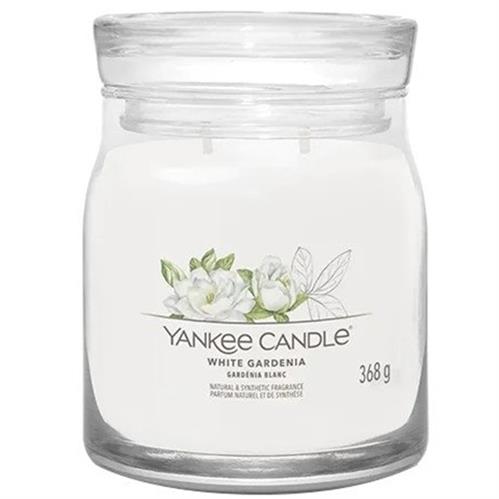 Yankee Candle Signature Collection White Gardenia Medium Jar - New jar design