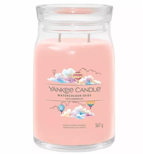 Yankee Candle Watercolor Skies Large Jar - Signature Collection Large Jar Candle