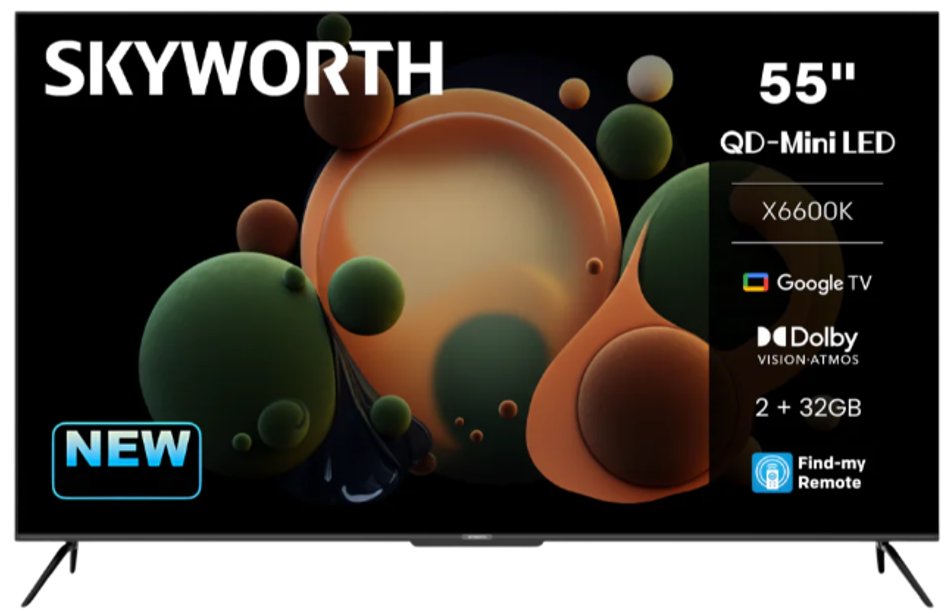 Skyworth 55-inch UHD 4K QLED Google TV