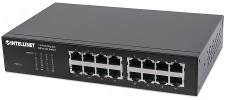 Intellinet 16-Port Gigabit Ethernet Switch - 16-Port RJ45 10/100/1000 Mbps