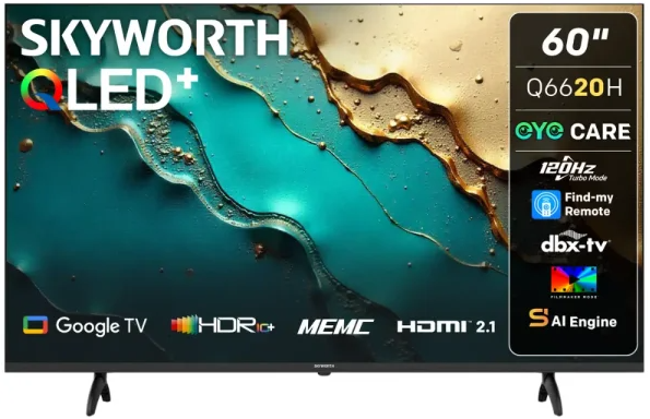 Skyworth 60-inch Q6620H UHD QLED Google TV