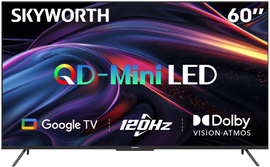 Skyworth 60-inch 4K UHD Mini LED Google TV