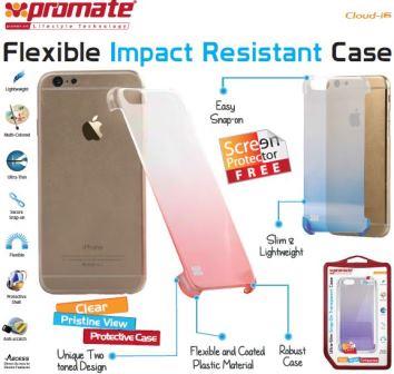 Promate Cloud-i6 Ultra-Slim Snap-On Case with dual transparent colors For iPhone 6