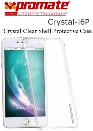 Promate Crystal-i6P Crystal Clear Shell Protective Case - Clear