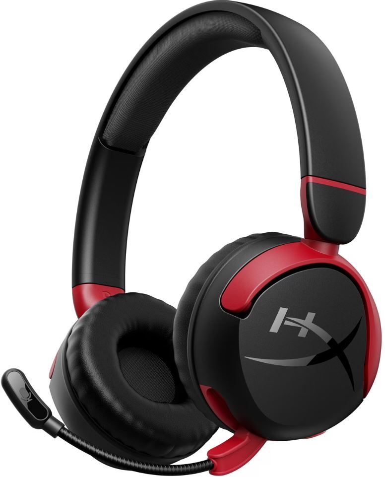 HP HyperX Cloud Mini Wireless Black And Red Headset with Microphone - Built For Upcoming Gamers Aged 8-12