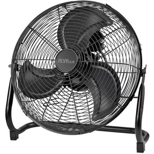 Alva Air 50cm High Velocity Matte Black Floor Fan - High Velocity Air Flow Very Powerful