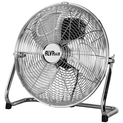 Alva Air 50cm High Velocity Chrome Floor Fan - High Velocity Air Flow Very Powerful